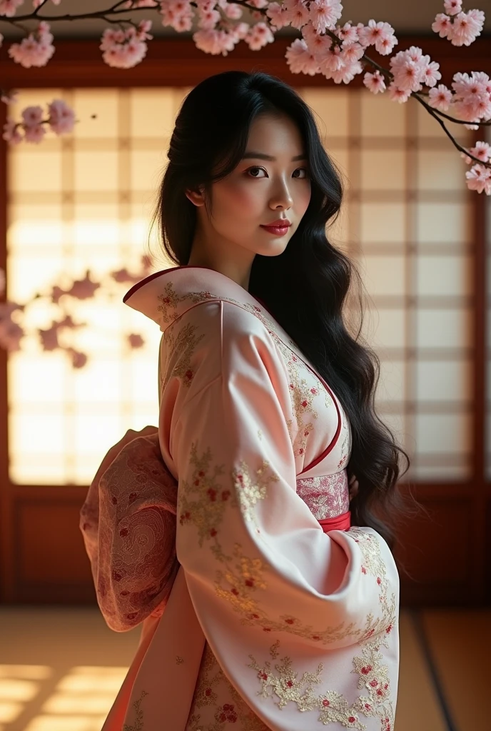 , (highest quallity)，(very detailled)，(ultra-high resolution) 1womanl, japanese, bountiful breasts