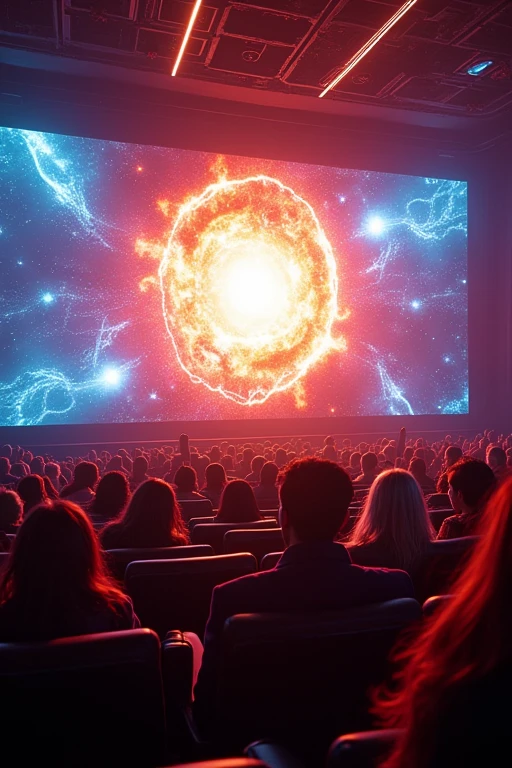 very detailed, Nuclear fusion , movie theater, movie theatertographie, 