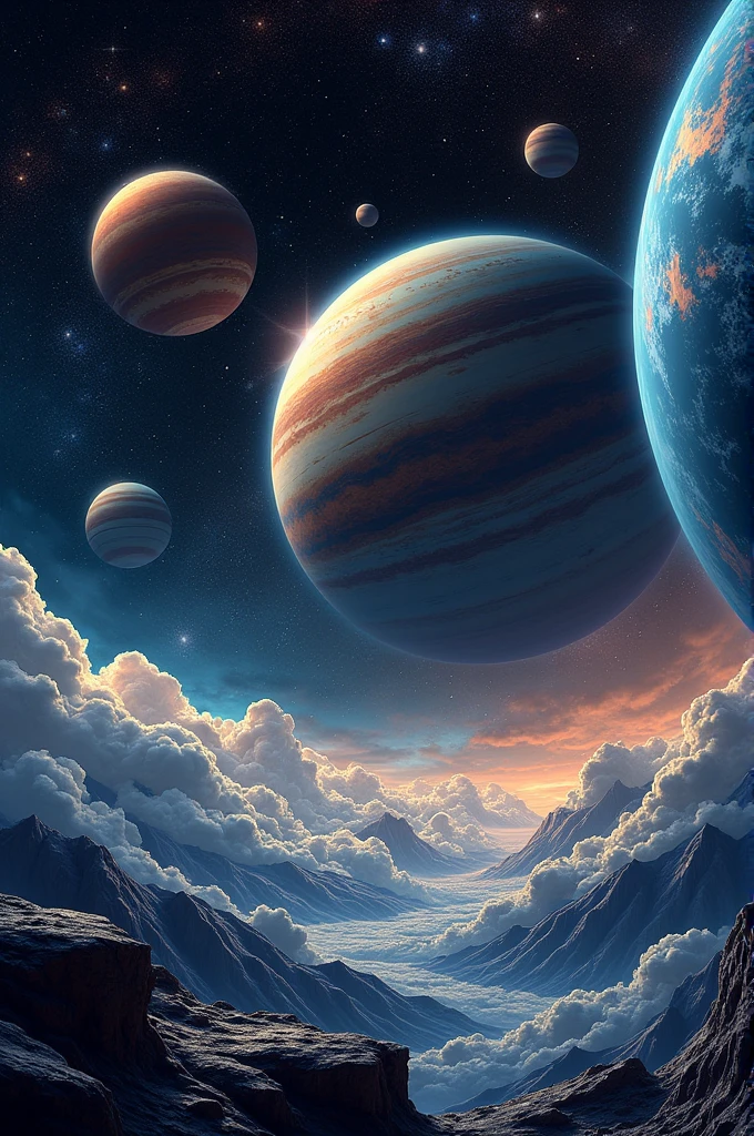 Space wallpaper with planets