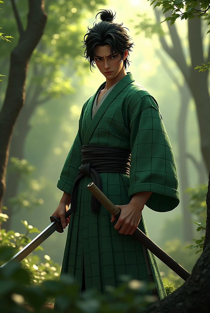 Realistic Tanjiro Kamado, in 3D