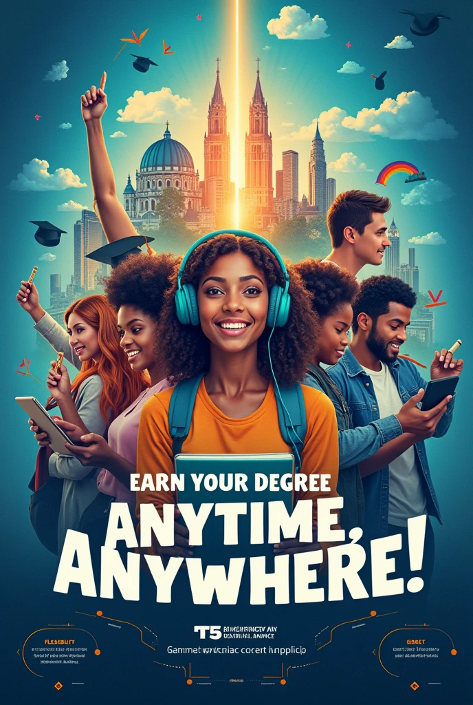 Online degree poster