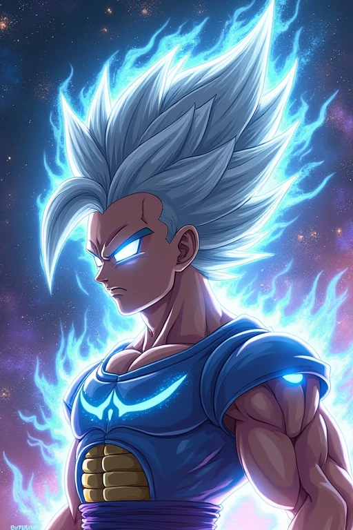 Une fusion entre goku ultra instinct et vegeta ultra instinct ,8k, Haute qualité,