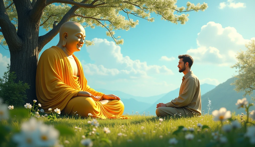 Smiling, Buddha asked the man, "If someone gives you a gift and you do not accept it, to whom does the gift belong?" The man thought for a moment and replied, "If I don’t accept the gift, it remains with the one who offered it."