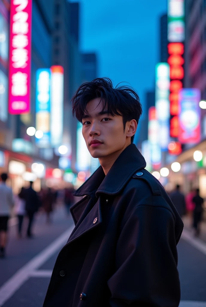 A handsome man in his early 30s with a Johnny's-like vibe, like a combination of Ryo Nishikido, Shun Oguri, and Hiroyuki Abe.