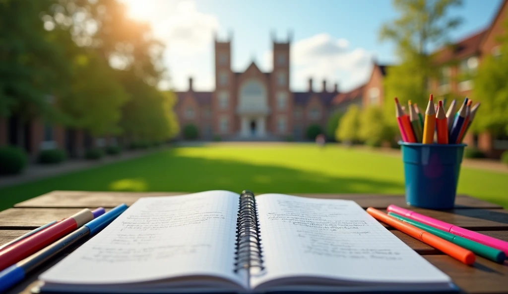 Create blog post thumbnail the title is - "Top Tips for Writing a Strong University Application Essay" and image size is wide range