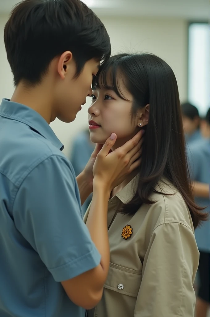 A sexy Korean girl getting sexual bully by in school