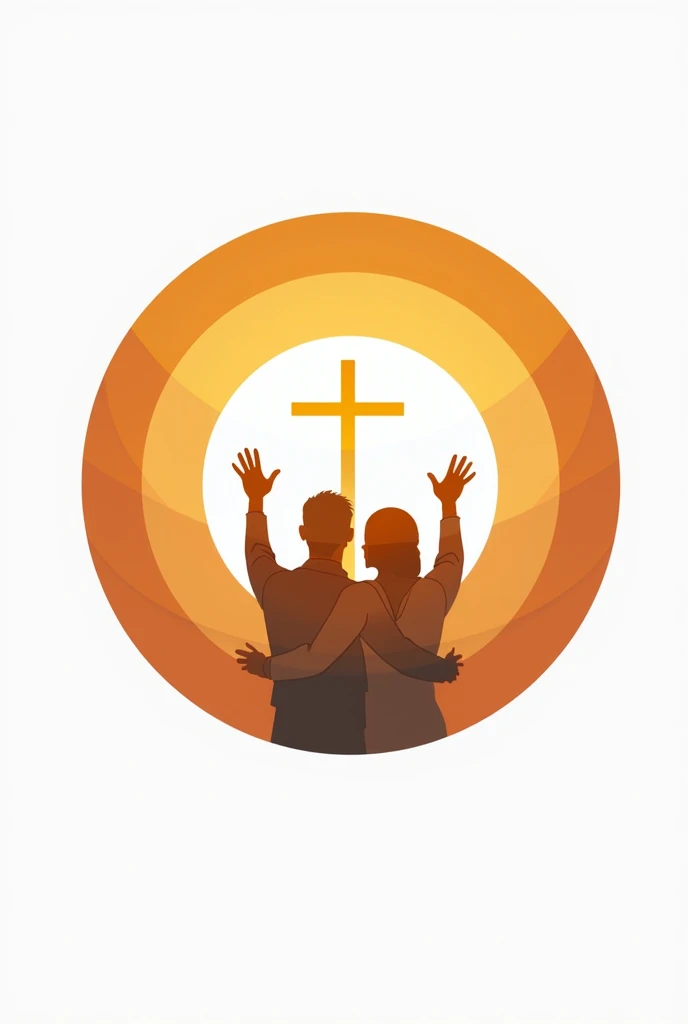 A logo for a church where the church's purposes are reflected in symbols: adoration, evangelism, discipleship, serviço e comunhão
Em que não haja a presença do símbolo sol e que tenha na imagem 5 círculos concêntricos
Coloque o símbolo da adoração mão levantadas
Para o evangelism coloque o símbolo da cruz
Discipulado coloque o símbolo da Bíblia
Para o serviço coloque o símbolo de um capacete de soldado
E para comunhão coloque o símbolo de dois bonecos abraçando