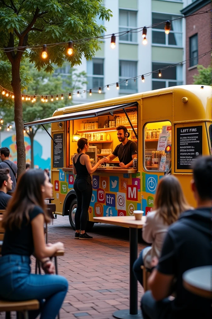 Redes sociales coffee truck 