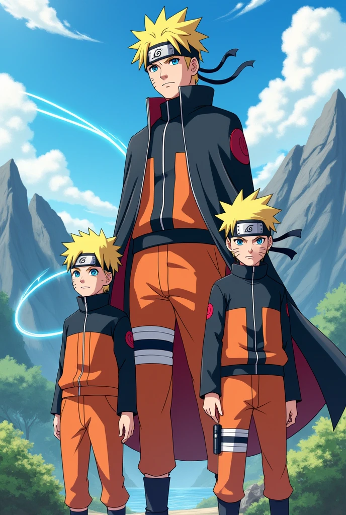 Minato, Naruto, and Boruto