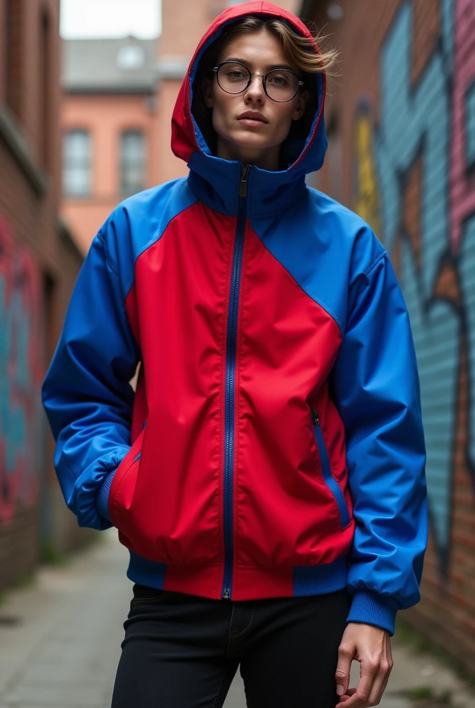 Solo Jacket(object) Red and blue 