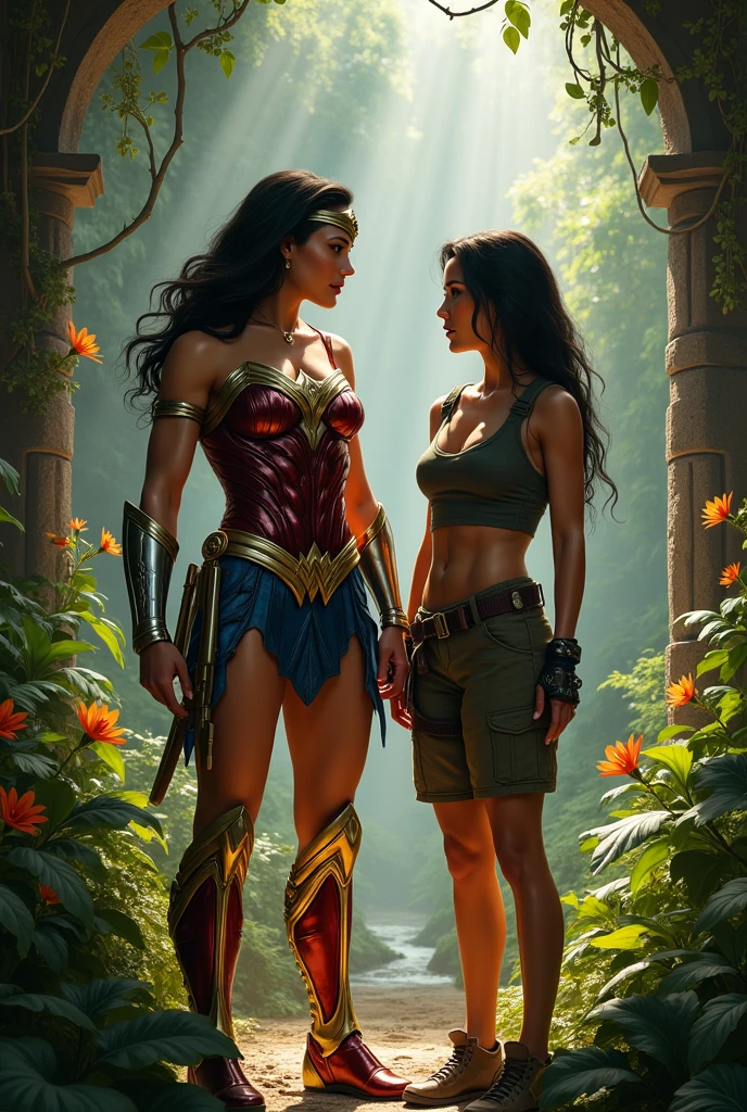 Wonder woman lara croft lesbian