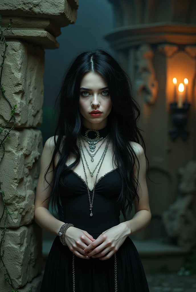 naked gothic girl