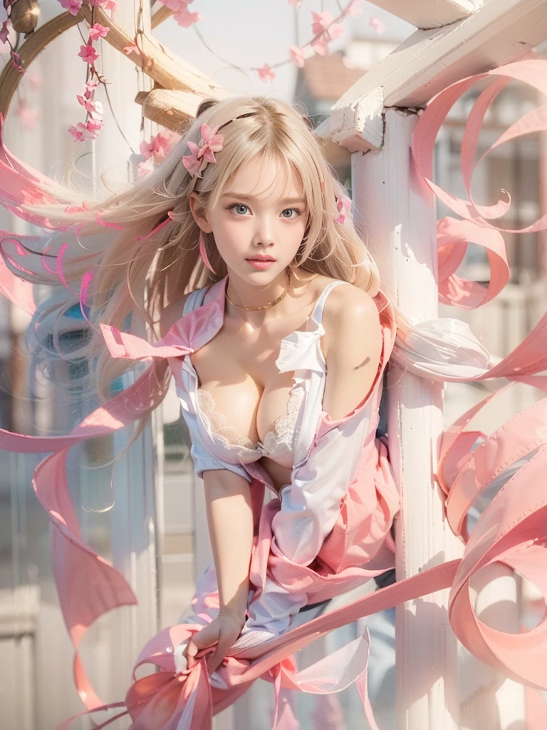 5，(((bishoujo，Deep V，Shy，Asymmetry，cleavage cutout，Shocked，open cloths，Thin bands，(Squeeze chest)，Thin face，Exposed breasts，Pure and sexly，glans, Leaning forward，torpedo breast，Pointed chest，torpedo breasts)))，curvy ，High target_solve, clearly_image, Detailed background，best quality, Gold，number, Very detailed, Finely, high resolution, 8k画质， Perfect dynamic composition, long hair, wavy hair， Charming pose，sexly，Shy，masterpiece, best quality, high resolution, 8k, HDR, raytracing, detailed shadows, beautiful girl, (hyperdetailed:1.15)，5