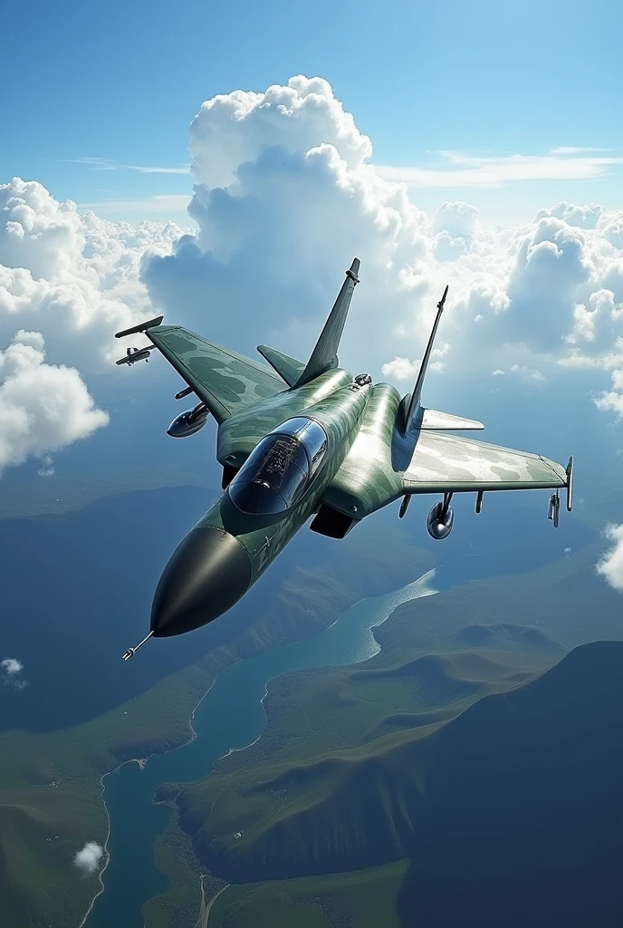 fighter jet in flight