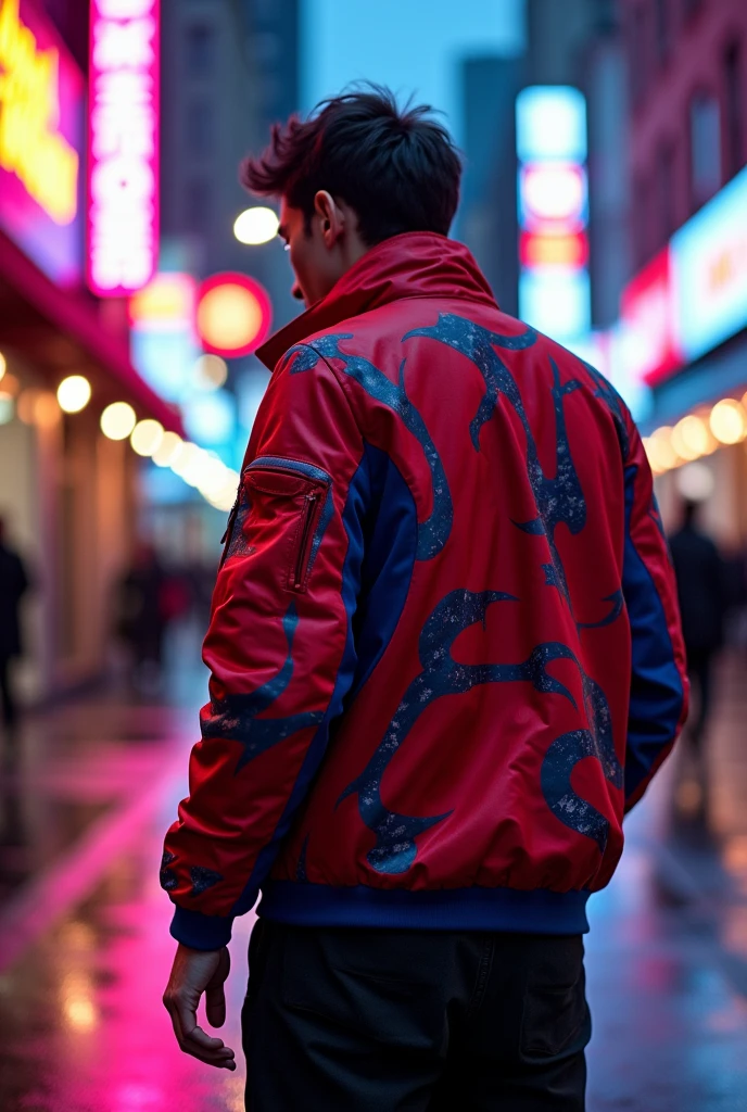 Solo Jacket(object) Red and blue