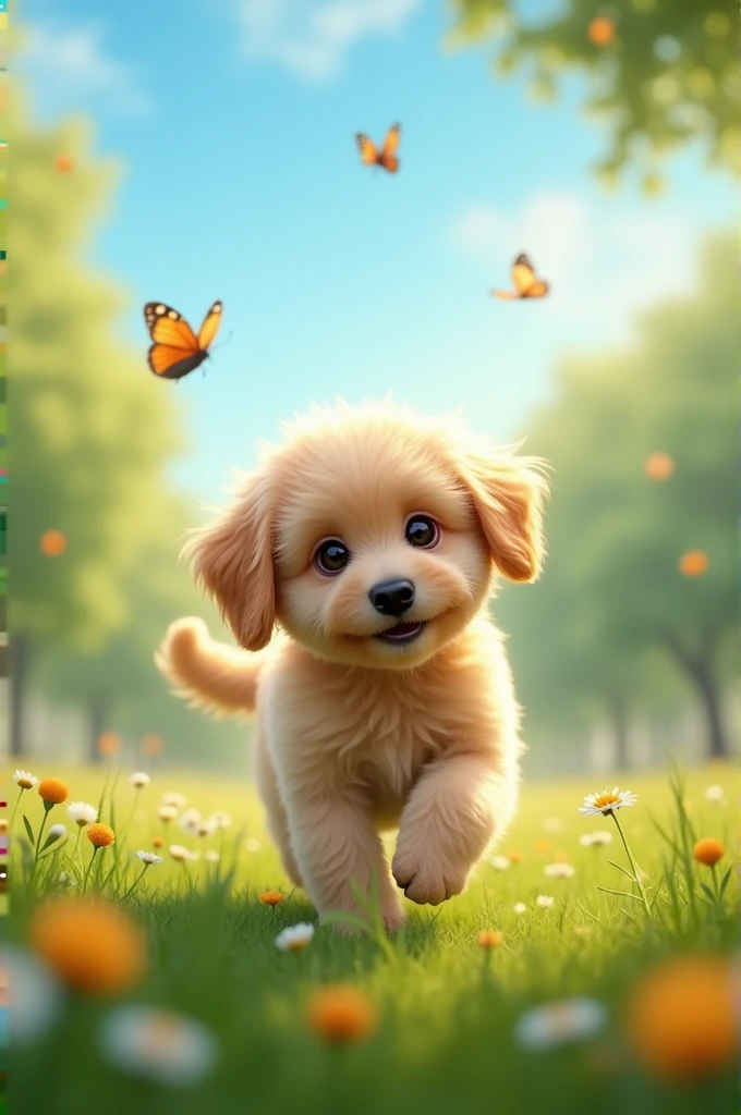 A 10-second video of a very cute dog