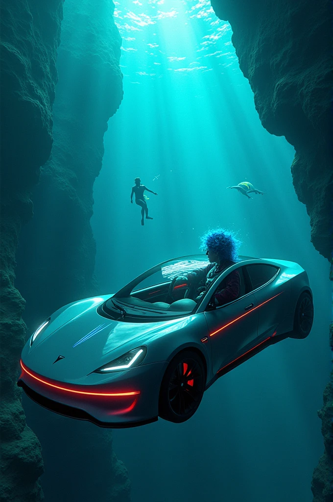 To drive the Mariana in a Tesla