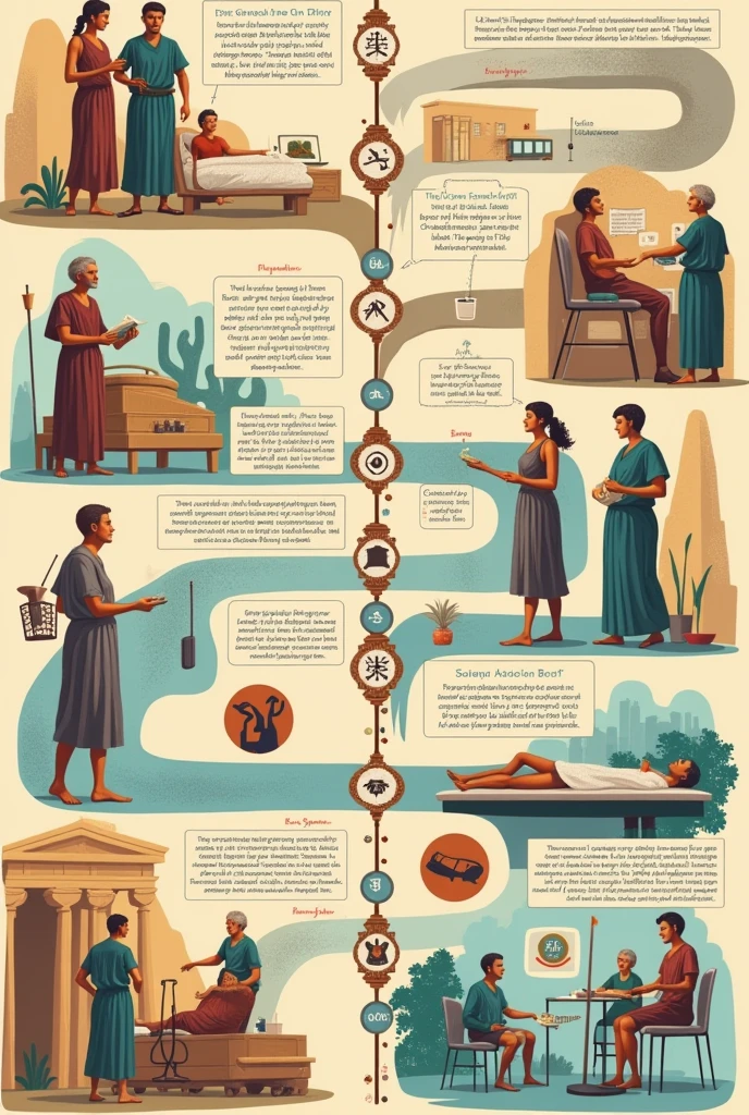 Create a timeline of the general history of physiotherapy