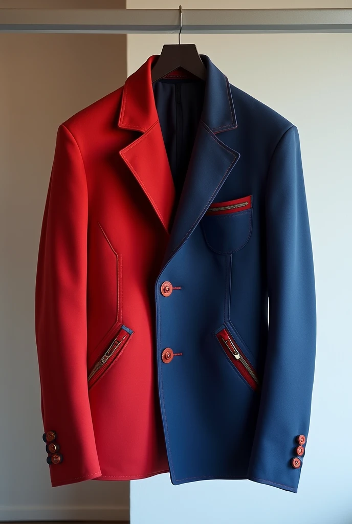 Solo Jacket(object) Red and blue