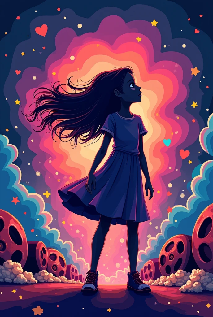 logo for girl who love watching 