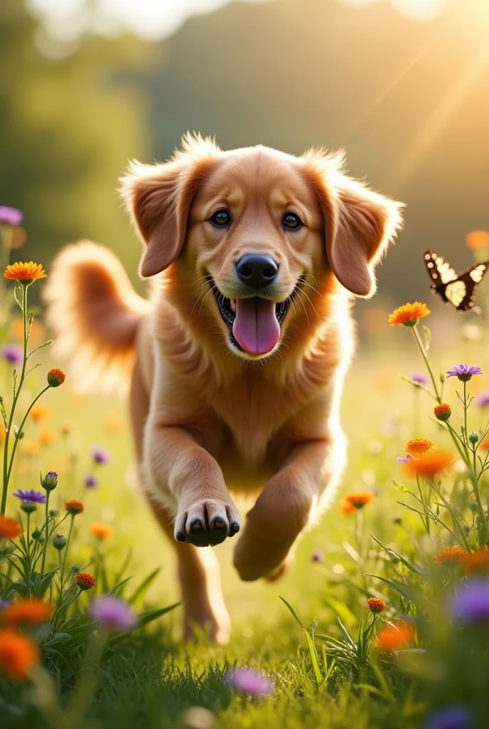 A 10-second video of a realistic dog