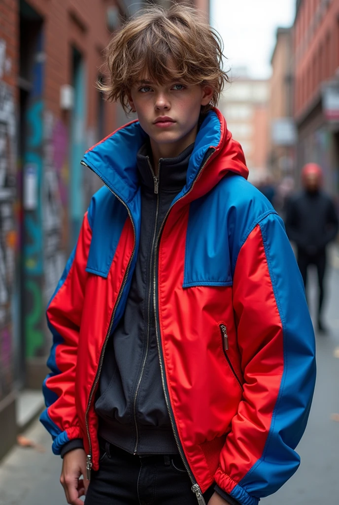 Solo Jacket(object) Red and blue 