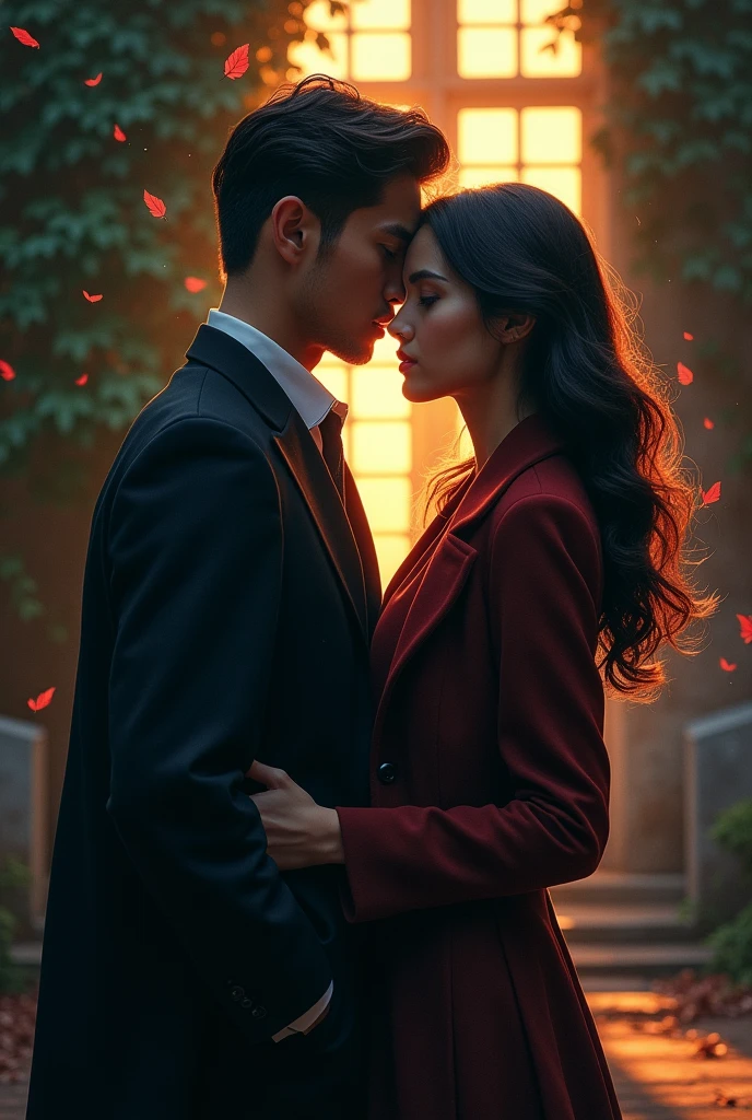 Create a book cover for a forbidden love story between a law student and a professor.