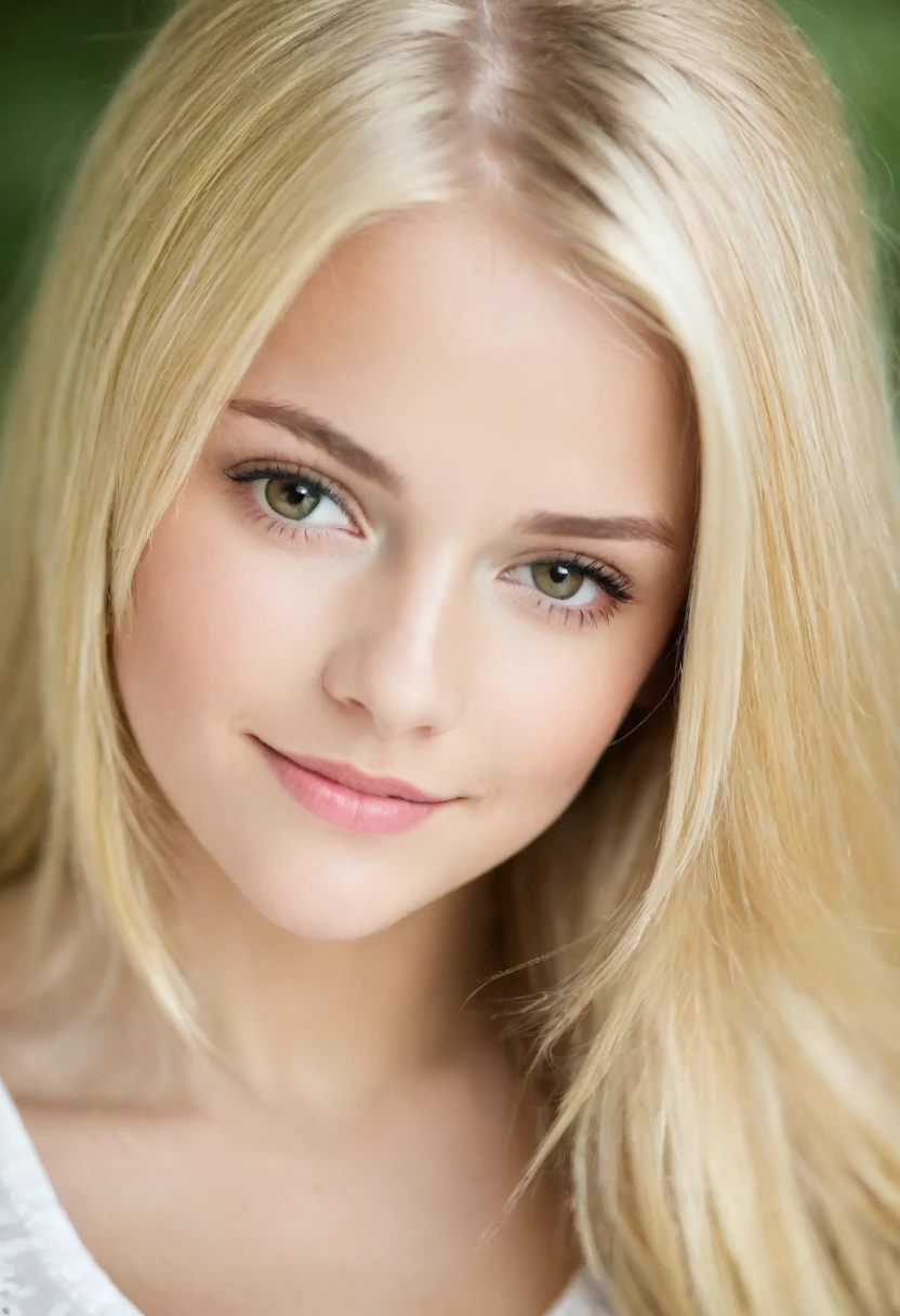 beautiful blonde teen, portrait