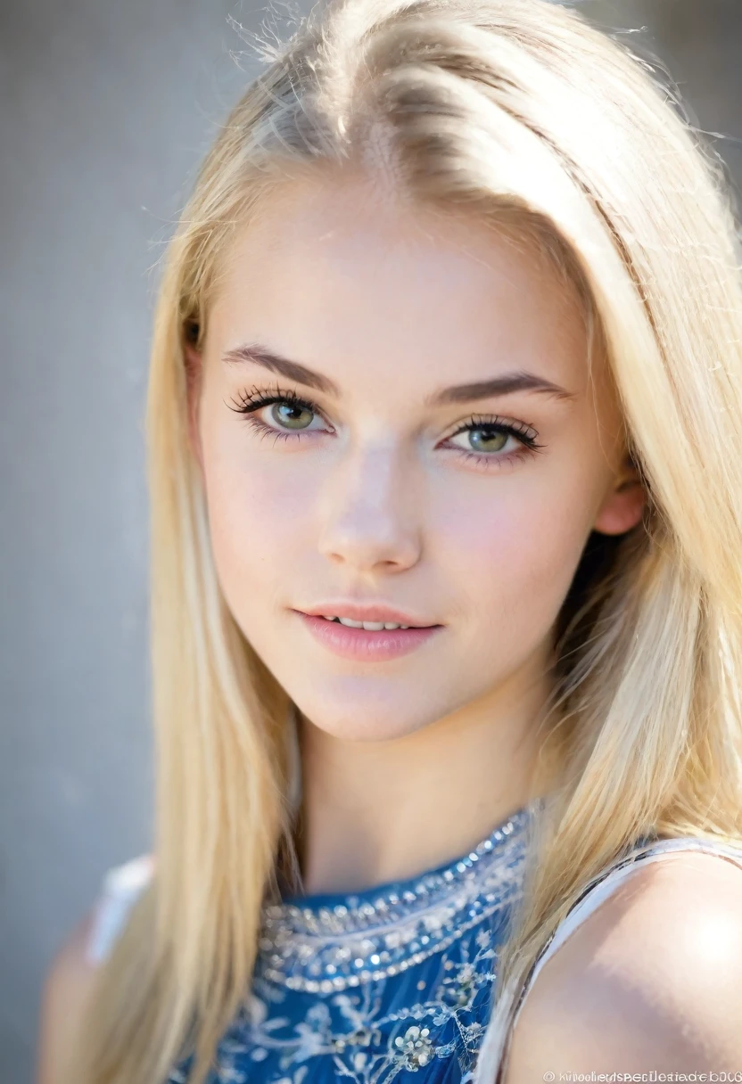 pretty blonde , portrait