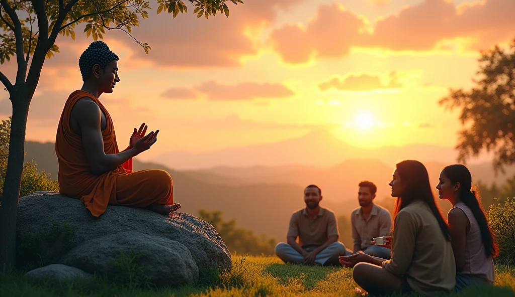 The Timeless Teachings of Buddha: Begin with a reflection on the enduring relevance of Buddha’s teachings, particularly the principles of compassion, mindfulness, and inner peace. Introduce the idea that these teachings have the power to transform lives, even in today’s fast-paced, modern world.