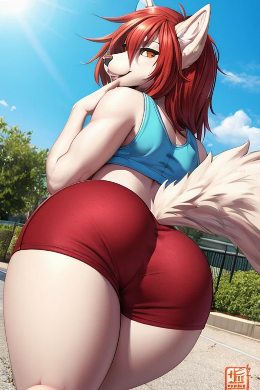 Wolf short shorts gym sticking your ass out