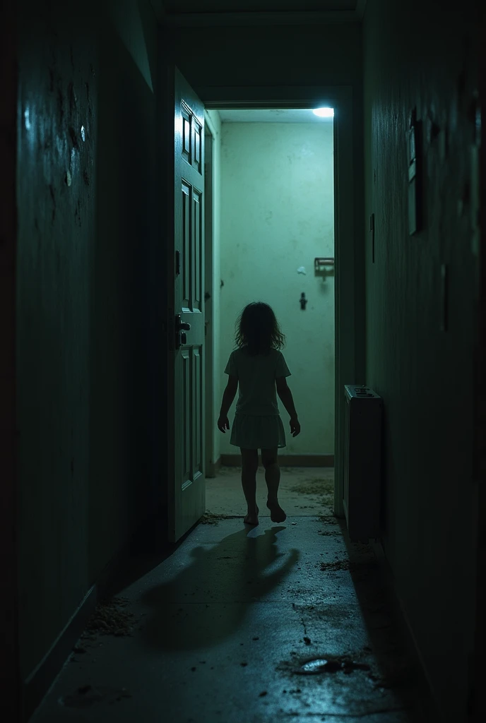 I ran as fast as I could until I got home and quickly hid behind the closet.