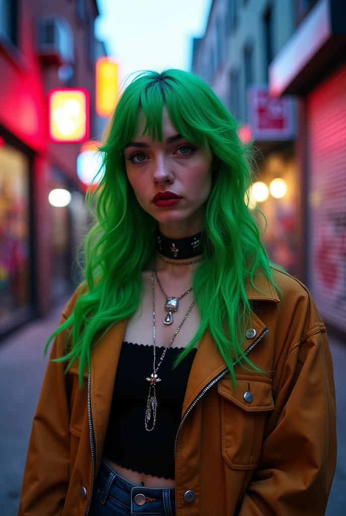 Billie Eilish adulta con 22 años