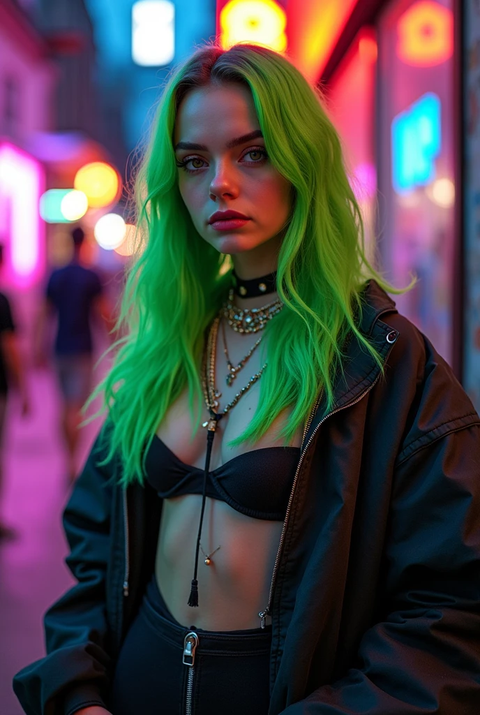 Billie Eilish adulta con 22 años