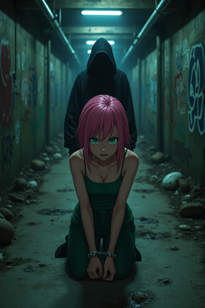 A girl named Sakura Haruno finds herself handcuffed against her will by a woman..