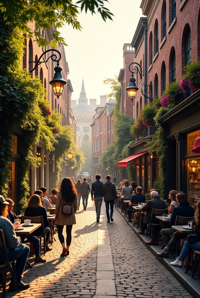 A small, quite urban town with no cartoon-style people