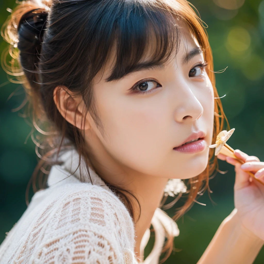 Model actress、A beautiful woman、One Woman、cool、Japanese and half European、Close-up of face、30 generation beauty、Realistic Skin、4K images、Commercial Shooting