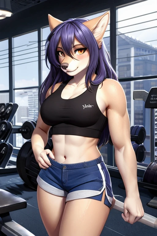 Wolf short shorts gym