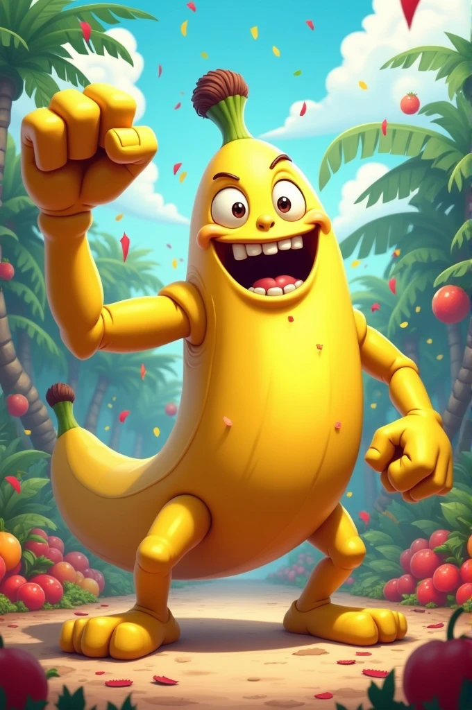 Monster banana punching