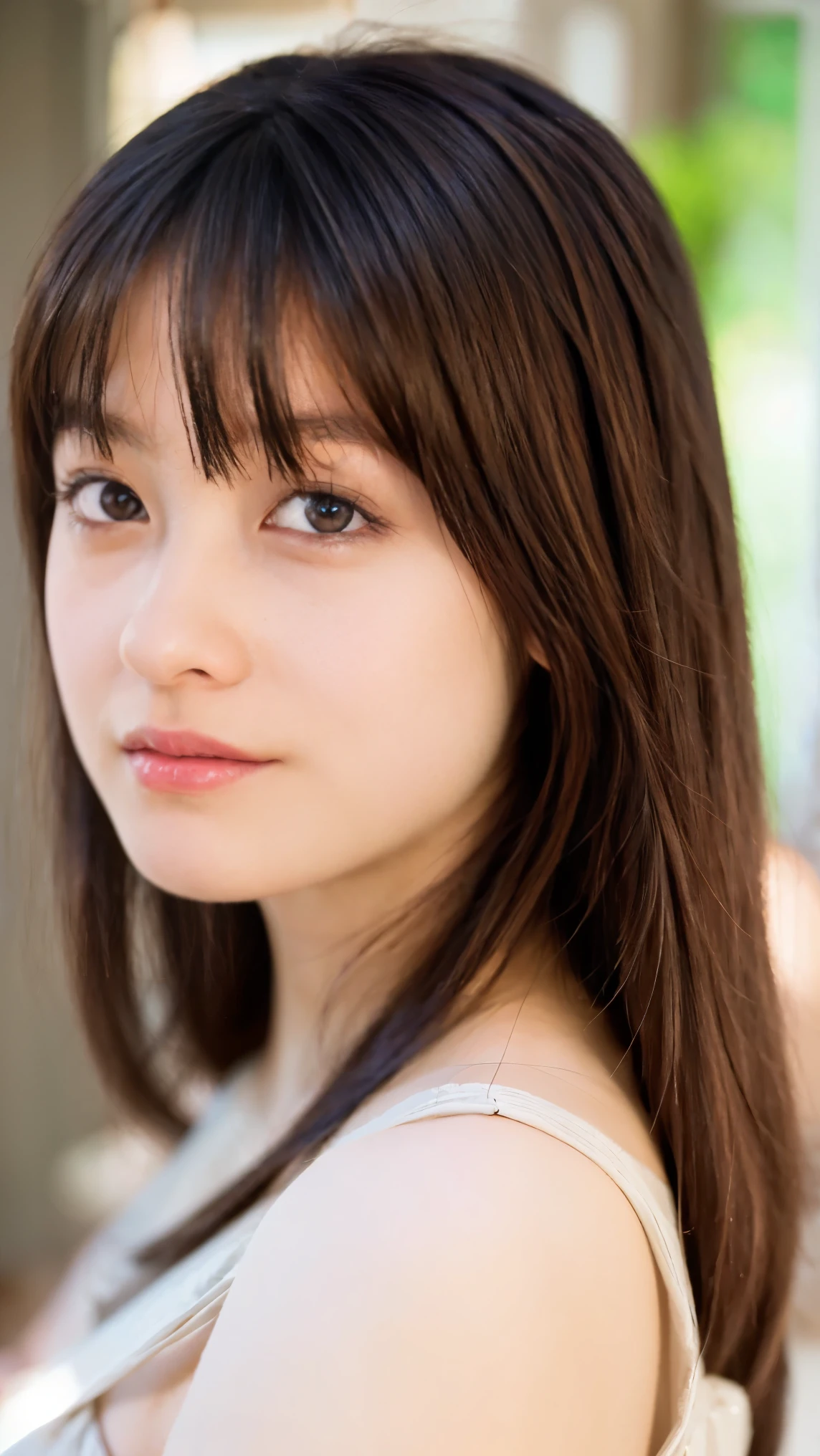Memory correction:255, Everything modern:1.66, Cute Japanese Women Photos, smile:1.78, 20-year-old, Oil for straight, one-length hair＆Hair balm:1.55, (photo Realistic:1.4), (hyper Realistic:1.4), (Realistic:1.3), (Smoother lighting:1.05), (Improving the quality of cinema lighting:0.9), 32K, 1 person,20-year-oldの, Realistic lighting, Backlight, The light shines on your face, Ray Tracing, (Bright light:1.2), (Improvement of quality:1.4), (Highest quality Realistic textured skin:1.4), fine grain, Detailed face,(smile:0), (Emphasis on face close-up:1.3), (Enhances the beauty of skin texture:1.1),((Extremely precise and accurate anatomy:1.0)), (Enhances the beauty of skin texture:1.1), Clean and glowing skin, mesh, thin:1.2, (Realistic:1.3), Realisticなライティング, (Smoother lighting:1.05), 32K, One Japanese woman, fine grain, Detailed face, (Film Grain:1.1),(Accentuates body lines:1.1), High resolution, Natural look, Kind eyes, Improves hair quality, Delicate light and shadow, Transparent muscles, Graceful pose, Beautiful Eyes, Sharp details, Soft light reflection, Beautiful contours, Delicate skin tone, Fine hair texture,Cute Japanese Women Photos,