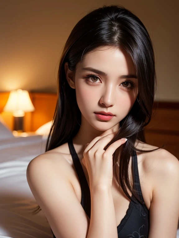 4K resolution,8K resolution,beautiful,Highest quality,Absolutely wonderful,Very detailed,Ultra-high resolution,masterpiece,(Realistic:1.95),Increased depth of field,Cinematic Light, sensual seductive lady massage style ,
elegant mature woman,
Long black hair,(Beautiful face with exquisite details:1.5),Face with a gentle expression,Transparent white skin,Very sensitive skin,Great proportions,Glamorous Body,Anatomically correct body,
Elegant high leg tightly minimalist transparent swimsuit,ornate designs,Gorgeous and detailed pattern,Beautifully detailed pattern,Detailed cloth texture,Decorated with lavish jewellery, indoor, modern minimalist suite room