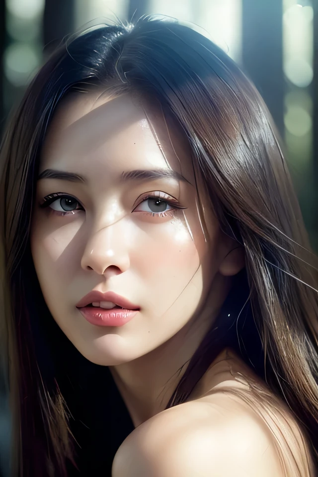 dressed, (photo realistic:1.4), (hyper realistic:1.4), (realistic:1.3),
(smoother lighting:1.05), (increase cinematic lighting quality:0.9), 32K,
1girl,20yo girl, realistic lighting, backlighting, light on face, ray trace, (brightening light:1.2), (Increase quality:1.4),
(best quality real texture skin:1.4), finely detailed eyes, finely detailed face,
(tired and sleepy and joy), (laugh:0), face closeup, t-shirts,
(Increase body line mood:1.1), (Increase skin texture beauty:1.1)