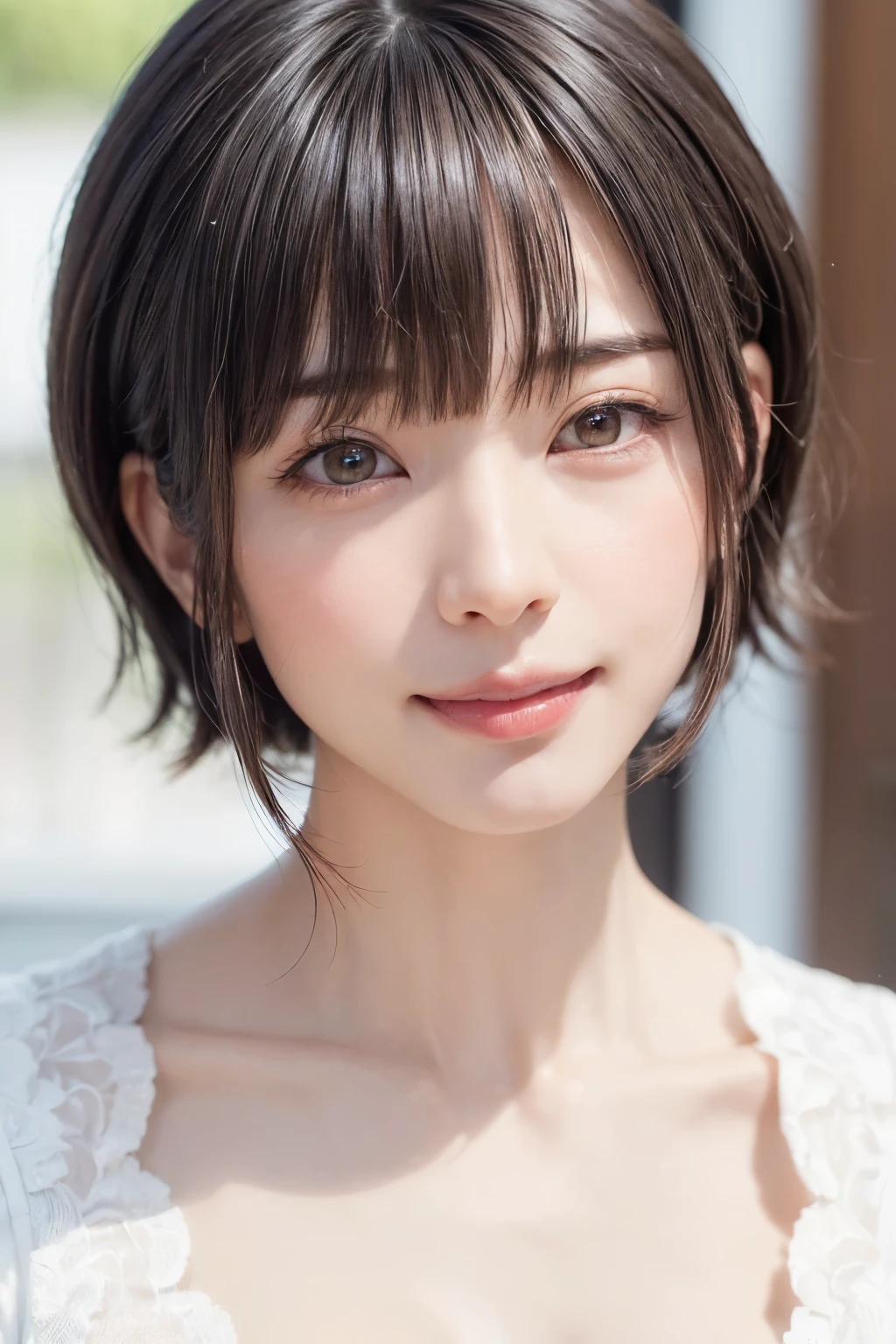 (software:1.8、masterpiece, Highest quality),1 person, alone, hyper Realistic, Realistic,Realistic, Looking at the audience, Light brown eyes:1.4,Brunette Short Bob Hair with highly detailed shiny hair, Brightly colored winter clothes, Lepangas:1.4), Outdoor, Mouth closed, Upper Body、big chest eye、eyelash、{Hugeな|big chest|Hugeなな|Mega} whole :2, chestの谷間:2、(((big chest eye、Short Bob Hair、Highlights from Students、Looking at the audience、She is very beautiful and cute、Show me your ears、Long neck、smile、Close your mouth and smile、Bangs and beautiful teeth)))、Ideal body type、(Nothing is drawn、A very beautiful pure white background:1.6)、美しいLong neck:1.4、(({Huge|big|Hugeな|Mega} chest, chestの谷間:2、Upper Bodyは服を着ていない:1.6))、(((Portraiture:2)))、Perfect Anatomy