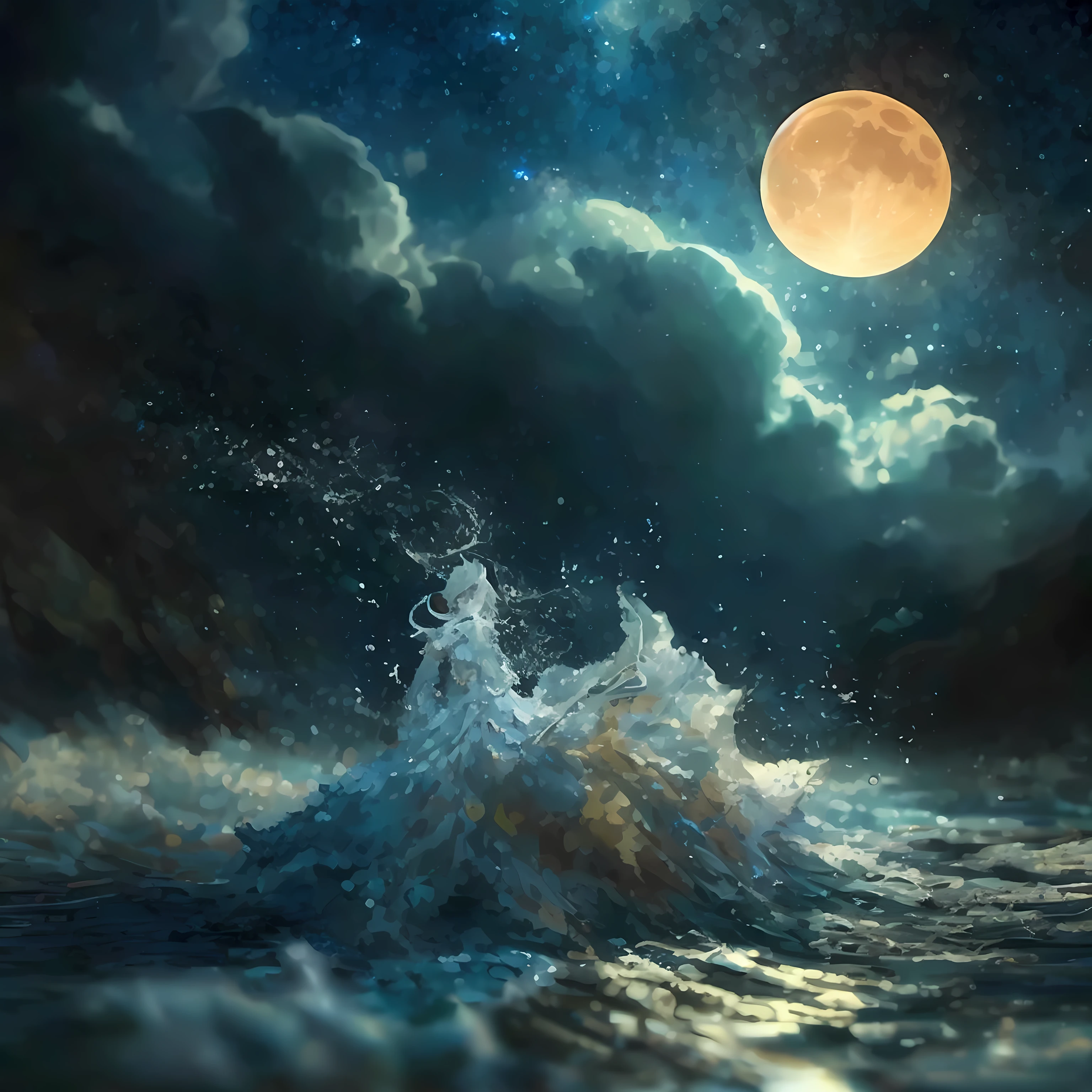 a stream of stars, a moon on the rise, I see beyond, for I am the eyes.
