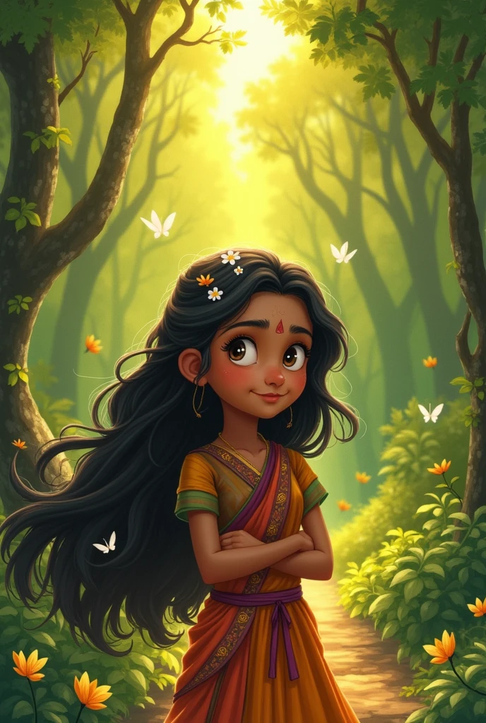 Shabri waited for years for Rama's arrival with devotion and love. This should teach us that true devotion and waiting have immense power.In cinematic 3D cartoon style