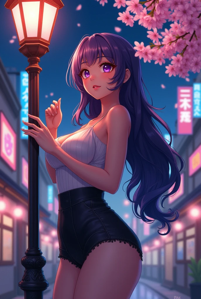 Busty anime woman