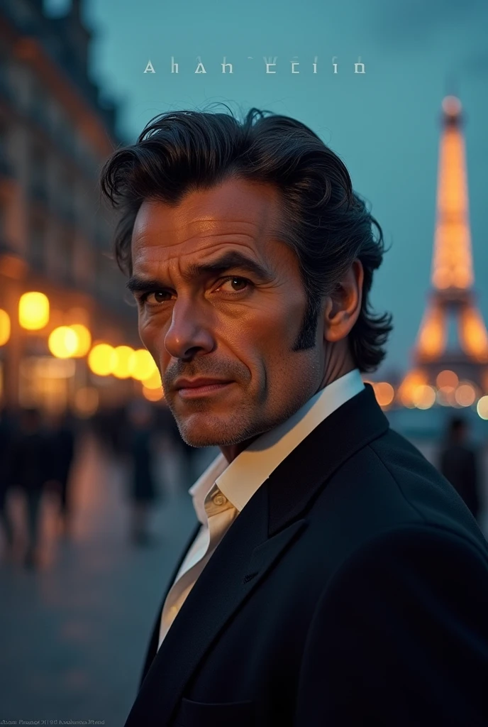Create a catchy YouTube video thumbnail about the recent death of Alain Delon.