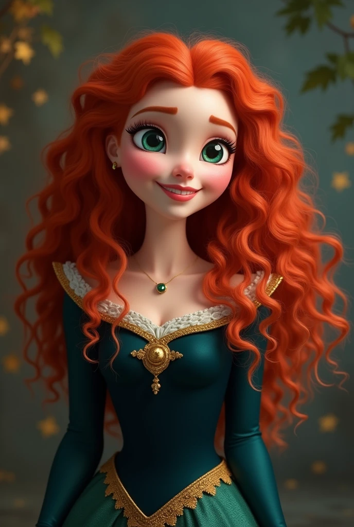 A picture of merida, young and beautiful