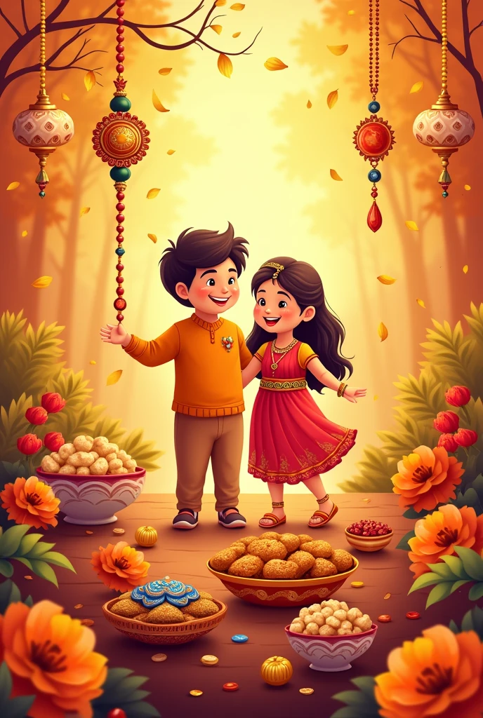 Make a rakshabandhan wishesh banner
