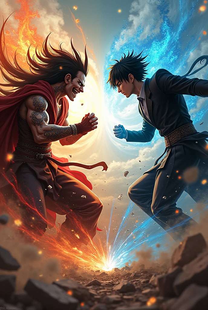 Sukuna and gojo fight